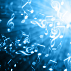 blue musical background
