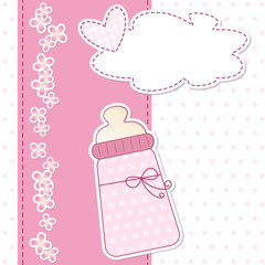 baby shower - nascita bimba - fiocco rosa