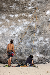 free climbing