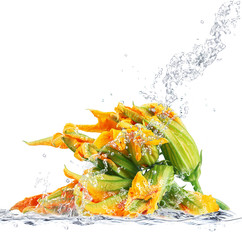 fiori di zucca splash