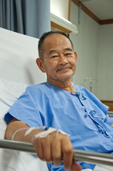 Elderly patien in hospital