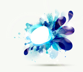 Abstract background with blue elements