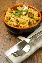 risotto con funghi