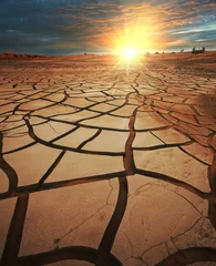 Deurstickers Drought land © Galyna Andrushko