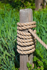 Post with Rope