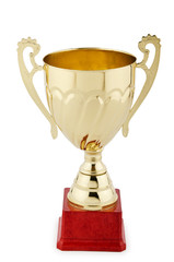 Winners cup isolated on the white