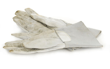 Fototapeta na wymiar dirty work gloves