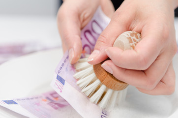 Obraz premium Geldwäsche