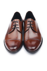 Male fashion with shoes on white