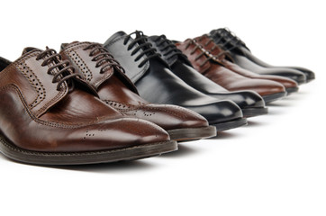 Male shoes in fashion concept
