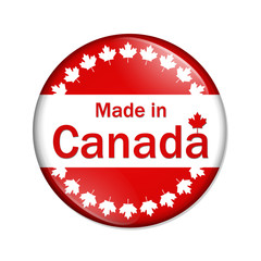 Made in Canada button