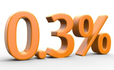 0.3 % 3d Schrift orange