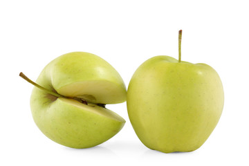 green apple cut