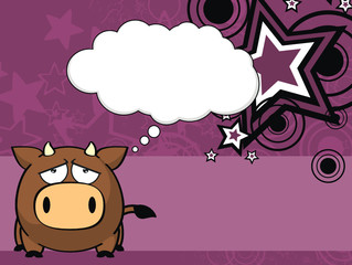 bull ball cartoon background7