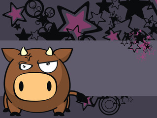 bull ball cartoon background6