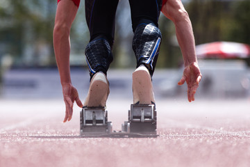 Sprinter beim Start