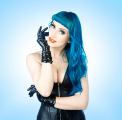 interesting looking woman portrait