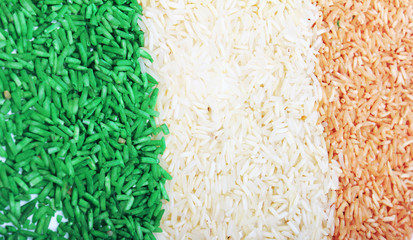 rice in tricolors