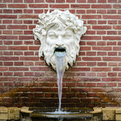 Mythological  sculpture fountain.