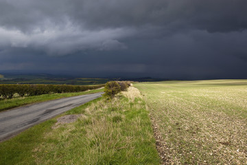 stormy april landscape