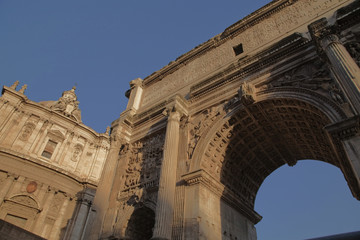 Fototapeta na wymiar Arch of Septimius Severus, Rome