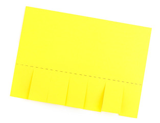 Color advertisement isolated on white