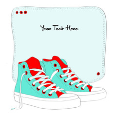 Hand drawn sneakers