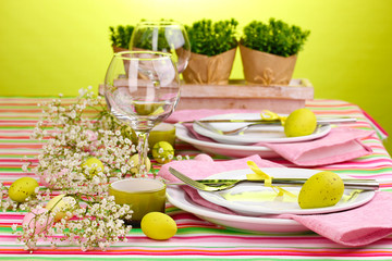 Easter table setting