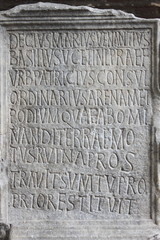 Ancient latin inscription