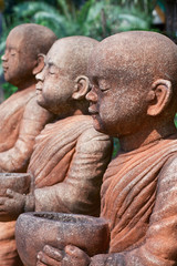 Fototapeta na wymiar Buddhist Monk statue.