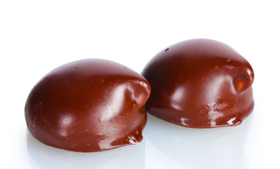Сhocolate candy isolated on white