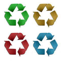 recycled logo from recycled paper