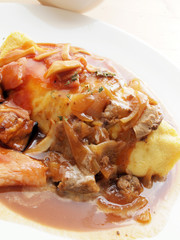 Omelet rice Japan food