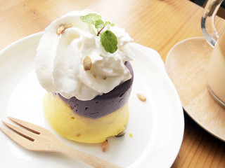 Sweet potato and pumpkin cake