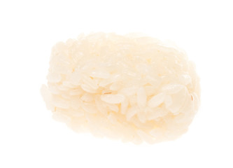 Fototapeta na wymiar The boiled Chinese rice on a white background