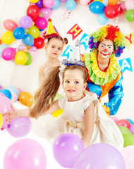 Fototapeta na wymiar Child birthday party .