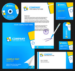 Business style (corporate identity) template 6: blue