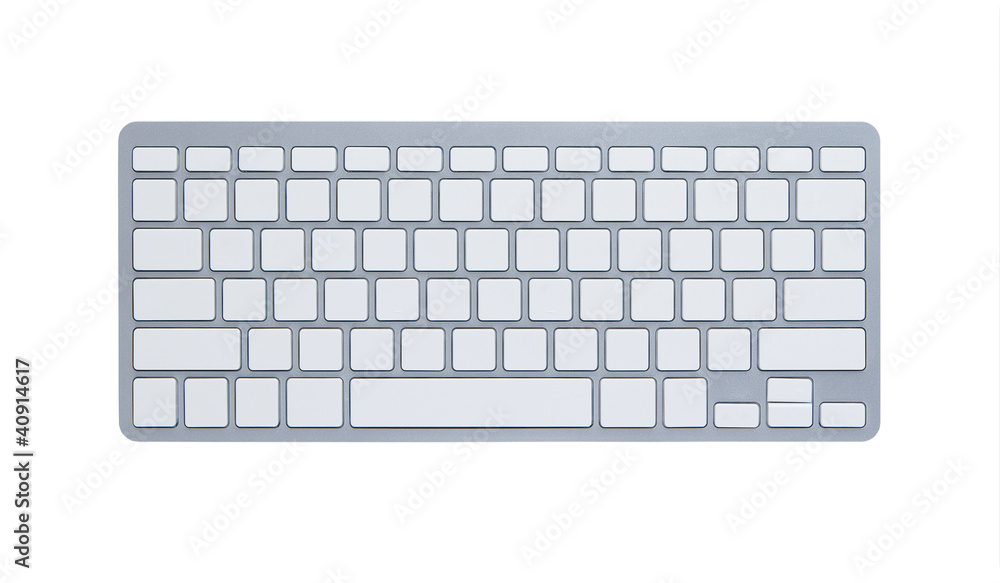 Aufkleber blank computer keyboard with clipping path
