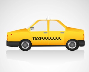 Fototapeta na wymiar Yellow taxi