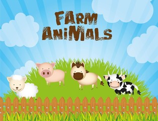 Naklejka premium Sheeps