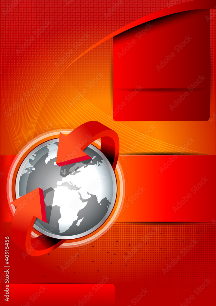 Aufkleber vector background with continents for brochures