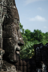 Fototapeta na wymiar Uśmiech Angkor Thom Khmerów