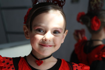 portrait de petite fille espagnole