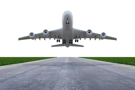 Flugzeug startet