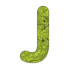 The letter J