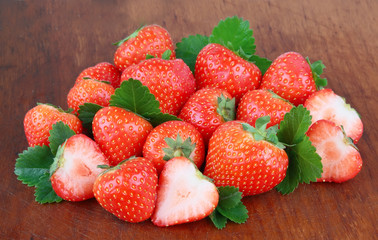 Sweet and juice strawberries