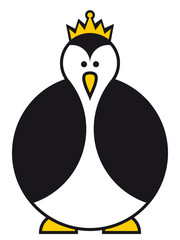 Kaiserpinguin - Emperor Penguin with Crown