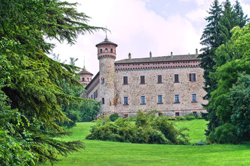 Fototapeta na wymiar Castle of Rezzanello. Emilia-Romagna. Włochy.