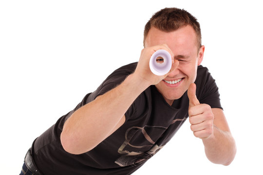 Junger Mann positiv