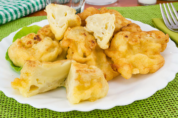 Cauliflower in batter